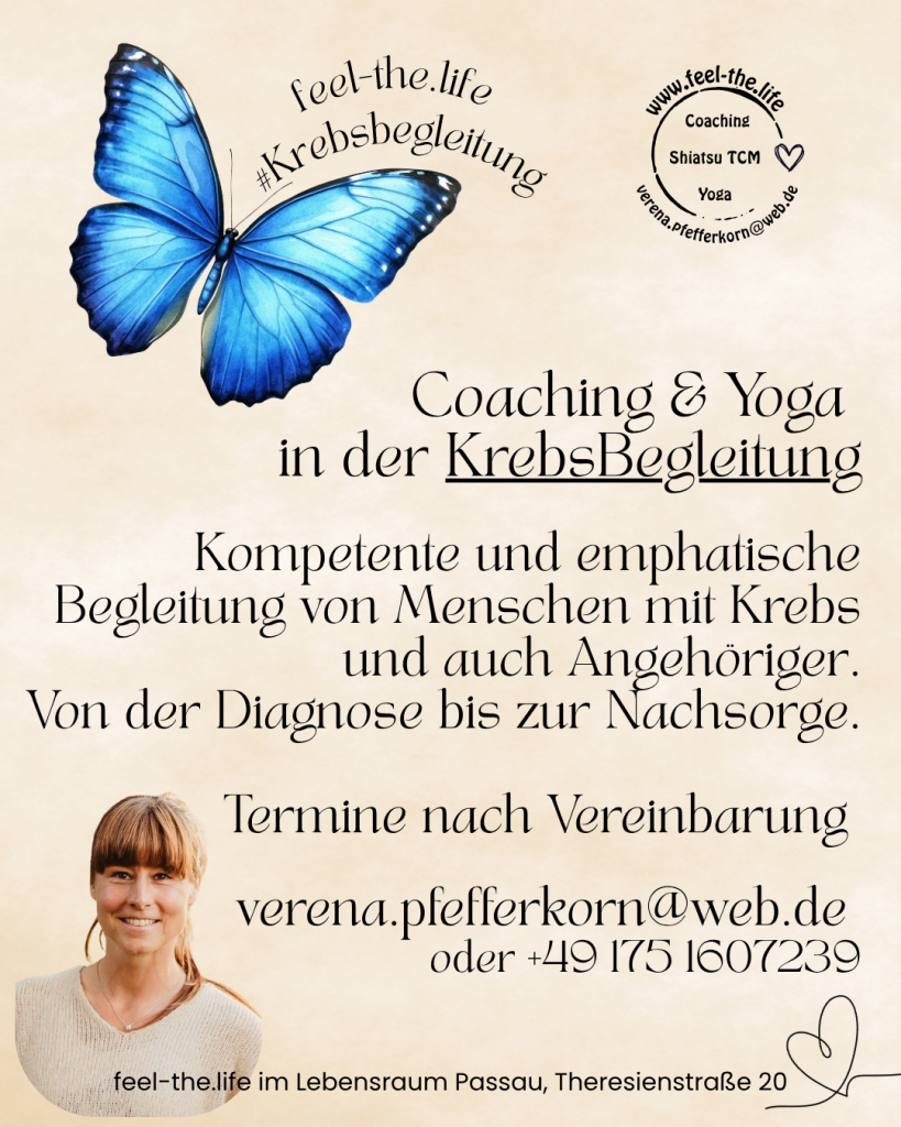 Coaching & Yoga in der KrebsBegleitung
Du bist nicht allein!